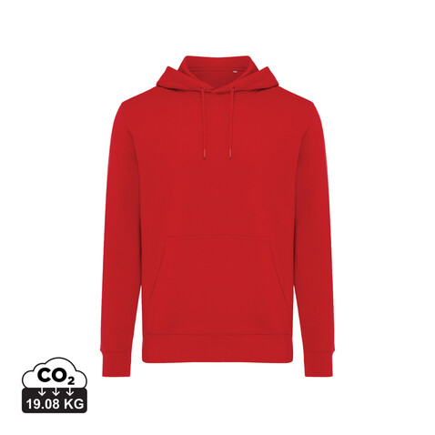 IQONIQ Rila Lightweight Hoodie aus recycelter Baumwolle rot bedrucken, Art.-Nr. T9404.029.S IQONIQ Rila Lightweight Hoodie aus recycelter Baumwolle rot bedrucken, Art.-Nr. T9404.029.S