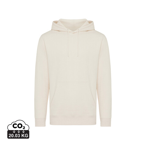 IQONIQ Rila Lightweight Hoodie aus recycelter Baumwolle natural raw bedrucken, Art.-Nr. T9404.018.M