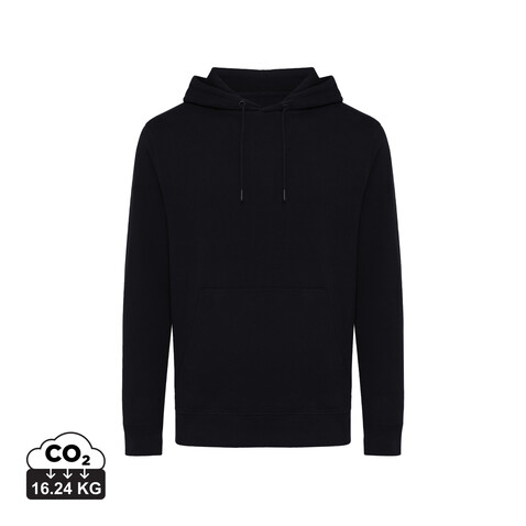 IQONIQ Rila Lightweight Hoodie aus recycelter Baumwolle schwarz bedrucken, Art.-Nr. T9404.001.XL IQONIQ Rila Lightweight Hoodie aus recycelter Baumwolle schwarz bedrucken, Art.-Nr. T9404.001.XL