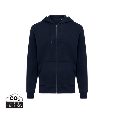 IQONIQ Abisko Zip-Kapuzenpullover aus recycelter Baumwolle navy blau bedrucken, Art.-Nr. T9600.002.XS IQONIQ Abisko Zip-Kapuzenpullover aus recycelter Baumwolle navy blau bedrucken, Art.-Nr. T9600.002.XS