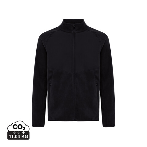 IQONIQ Talung Mikrofleece Jacke aus recyceltem Polyester schwarz bedrucken, Art.-Nr. T9603.001.5XL IQONIQ Talung Mikrofleece Jacke aus recyceltem Polyester schwarz bedrucken, Art.-Nr. T9603.001.5XL