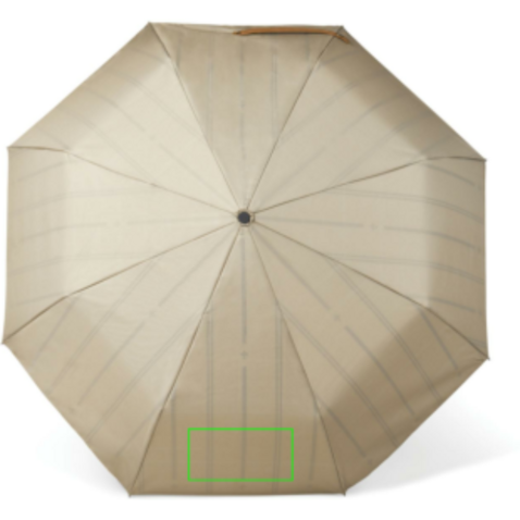 VINGA Bosler AWARE™ 21" faltbarer Schirm aus recyceltem PET beige bedrucken, Art.-Nr. V850019 VINGA Bosler AWARE™ 21" faltbarer Schirm aus recyceltem PET beige bedrucken, Art.-Nr. V850019