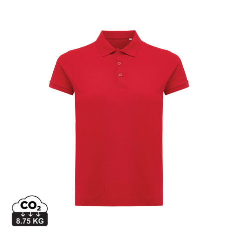 IQONIQ Yosemite Damen Piqué-Poloshirt aus rec. Baumwolle rot bedrucken, Art.-Nr. T4200.029.L