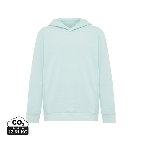 IQONIQ Yengo KidsHoodie mit Seitentaschen aus rec. Baumwolle crushed mint bedrucken, Art.-Nr. T6404.037.78