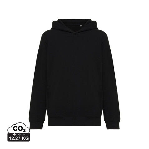 IQONIQ Yengo KidsHoodie mit Seitentaschen aus rec. Baumwolle schwarz bedrucken, Art.-Nr. T6404.001.78 IQONIQ Yengo KidsHoodie mit Seitentaschen aus rec. Baumwolle schwarz bedrucken, Art.-Nr. T6404.001.78