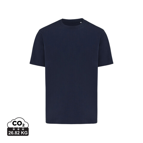 IQONIQ Nikko Heavyweight T-Shirt aus recycelter Baumwolle navy blau bedrucken, Art.-Nr. T9106.002.XXXL