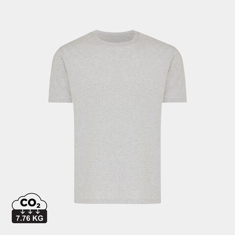 IQONIQ Brett T-Shirt aus recycelter Baumwolle light heather grey bedrucken, Art.-Nr. T9107.032.XS
