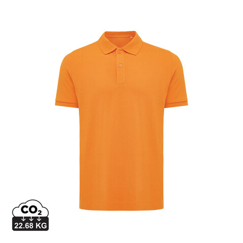 IQONIQ Yosemite Piqué-Poloshirt aus recycelter Baumwolle orange bedrucken, Art.-Nr. T9200.044.XXL