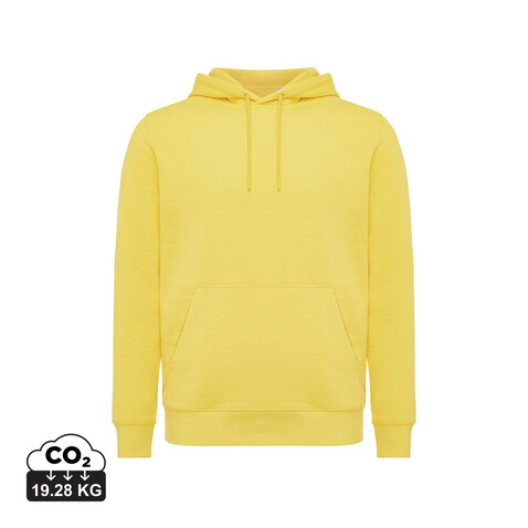IQONIQ Rila Lightweight Hoodie aus recycelter Baumwolle gelb bedrucken, Art.-Nr. T9404.045.M IQONIQ Rila Lightweight Hoodie aus recycelter Baumwolle gelb bedrucken, Art.-Nr. T9404.045.M