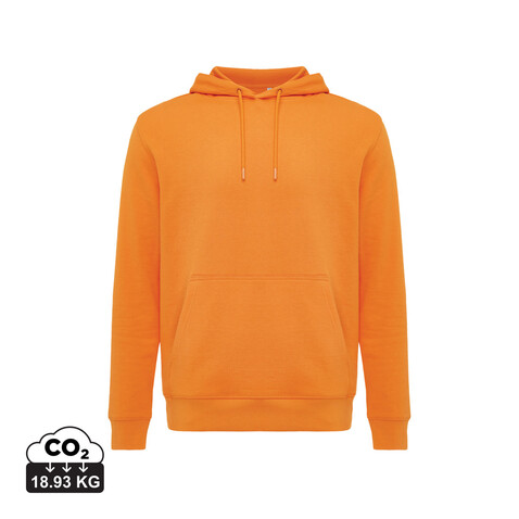 IQONIQ Rila Lightweight Hoodie aus recycelter Baumwolle orange bedrucken, Art.-Nr. T9404.044.XS