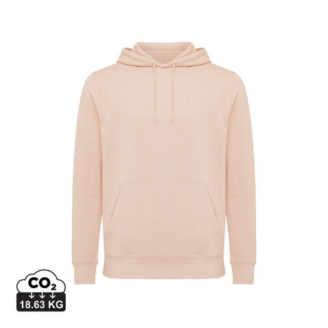 IQONIQ Rila Lightweight Hoodie aus recycelter Baumwolle peach nectar bedrucken, Art.-Nr. T9404.038.XXS