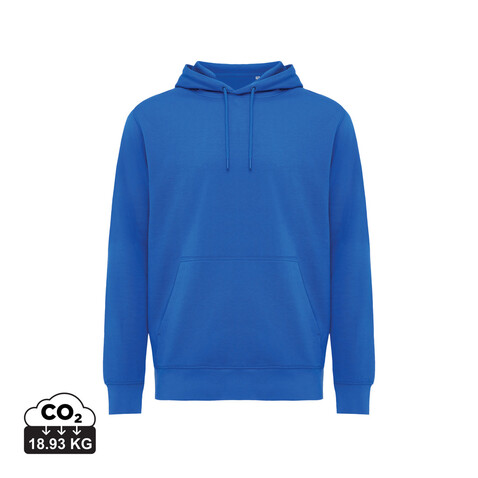 IQONIQ Rila Lightweight Hoodie aus recycelter Baumwolle Königsblau bedrucken, Art.-Nr. T9404.025.M