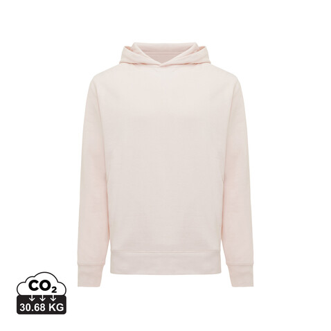 IQONIQ Yengo Hoodie mit Seitentaschen aus rec. Baumwolle cloud pink bedrucken, Art.-Nr. T9405.039.S