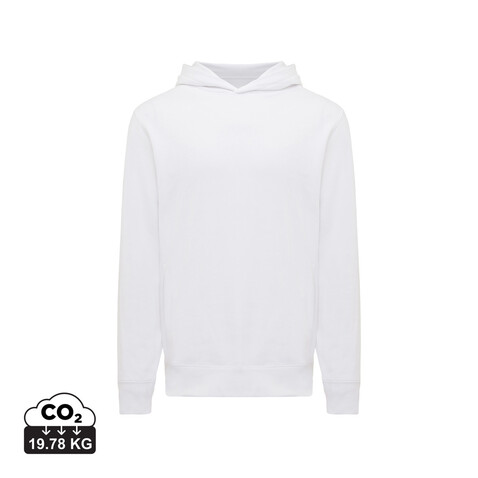 IQONIQ Yengo Hoodie mit Seitentaschen aus rec. Baumwolle recycled white bedrucken, Art.-Nr. T9405.004.XXS