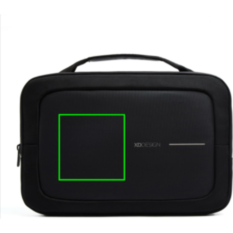 XD Design 16" Laptop Tasche schwarz, grau bedrucken, Art.-Nr. P706.231