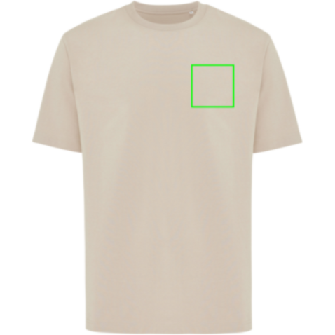 IQONIQ Nikko Heavyweight T-Shirt aus recycelter Baumwolle desert bedrucken, Art.-Nr. T9106.006.XS