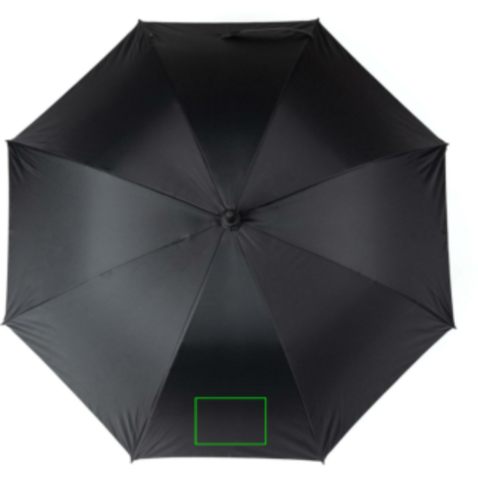 VINGA Baltimore AWARE™ RPET 23“ Regenschirm schwarz bedrucken, Art.-Nr. V850111