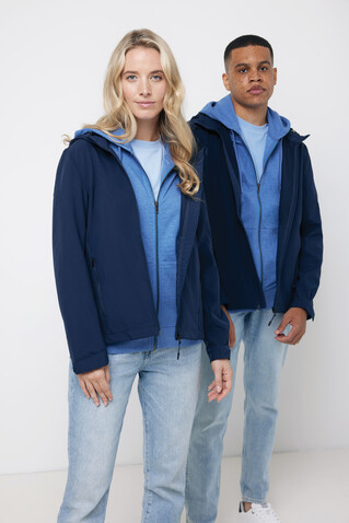 IQONIQ Makalu Herren Softshelljacke aus recyceltem Polyester navy blau bedrucken, Art.-Nr. T1700.002.S IQONIQ Makalu Herren Softshelljacke aus recyceltem Polyester navy blau bedrucken, Art.-Nr. T1700.002.S