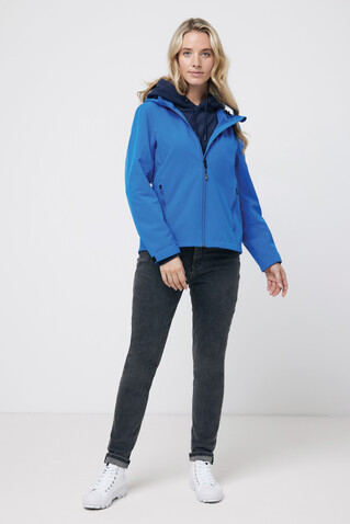 IQONIQ Makalu Damen Softshelljacke aus recyceltem Polyester Königsblau bedrucken, Art.-Nr. T4700.025.XXL