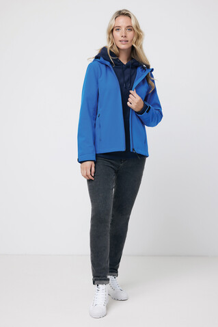 IQONIQ Makalu Damen Softshelljacke aus recyceltem Polyester Königsblau bedrucken, Art.-Nr. T4700.025.XXL