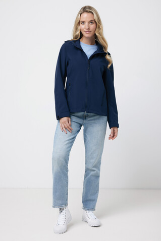 IQONIQ Makalu Damen Softshelljacke aus recyceltem Polyester navy blau bedrucken, Art.-Nr. T4700.002.L IQONIQ Makalu Damen Softshelljacke aus recyceltem Polyester navy blau bedrucken, Art.-Nr. T4700.002.L