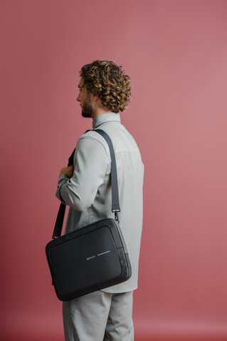 XD Design 16" Laptop Tasche schwarz, grau bedrucken, Art.-Nr. P706.231