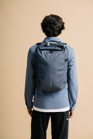 Urban wasserabweisender Anti-Diebstahl Rucksack navy blau, schwarz bedrucken, Art.-Nr. P706.2825 Urban wasserabweisender Anti-Diebstahl Rucksack navy blau, schwarz bedrucken, Art.-Nr. P706.2825