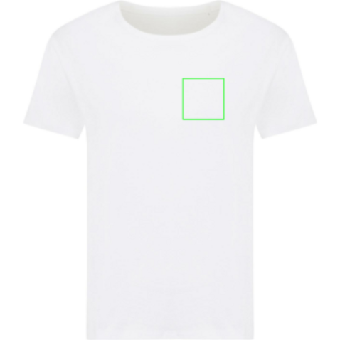 IQONIQ Yala Damen T-Shirt aus recycelter Baumwolle recycled white bedrucken, Art.-Nr. T4100.004.S