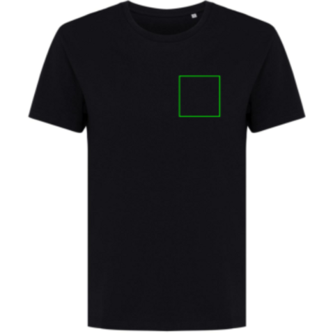 IQONIQ Yala Damen T-Shirt aus recycelter Baumwolle schwarz bedrucken, Art.-Nr. T4100.001.XL