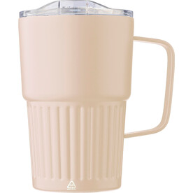 Trinkbecher Calo | Recycelter Edelstahl | 450 ml – beige bedrucken, Art.-Nr. 357999999_1267377