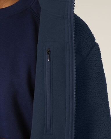 Brooker - Die Relaxed Unisex-Sherpajacke - French Navy - L bedrucken, Art.-Nr. STJU248C7271L Brooker - Die Relaxed Unisex-Sherpajacke - French Navy - L bedrucken, Art.-Nr. STJU248C7271L
