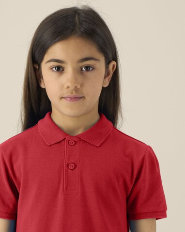Mini Sprinter - Das Iconic Kinder-Polo - Red - 9-11/134-146cm bedrucken, Art.-Nr. STPK908C00409