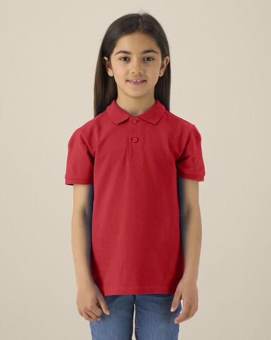 Mini Sprinter - Das Iconic Kinder-Polo - Red - 7-8/122-128cm bedrucken, Art.-Nr. STPK908C00407