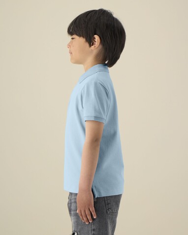 Mini Sprinter - Das Iconic Kinder-Polo - Sky blue - 7-8/122-128cm bedrucken, Art.-Nr. STPK908C23207