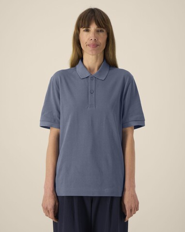 Prepster 2.0 - Das Unisex-Polo - Blue Grey - M bedrucken, Art.-Nr. STPU222C1561M