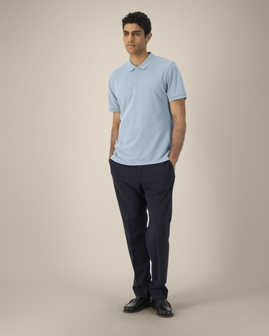 Coaster Vintage - Das Garment-Dyed Unisex-Polo - G. Dyed Blue Stone - 3XL bedrucken, Art.-Nr. STPU252C7323X