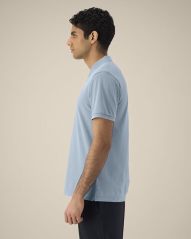 Coaster Vintage - Das Garment-Dyed Unisex-Polo - G. Dyed Blue Stone - 3XL bedrucken, Art.-Nr. STPU252C7323X