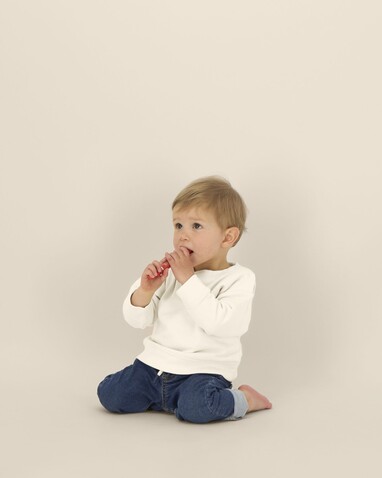 Baby Changer - Das Iconic Baby-Rundhals-Sweatshirt - Natural Raw - 18-24 m/86-92cm bedrucken, Art.-Nr. STSB920C054B4