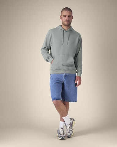 Archer Vintage - Der Garment-Dyed Unisex-Hoodie aus French Terry - G. Dyed Misty Grey - XXS bedrucken, Art.-Nr. STSU040C1572S