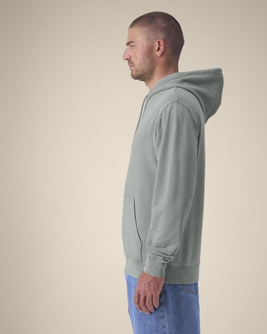 Archer Vintage - Der Garment-Dyed Unisex-Hoodie aus French Terry - G. Dyed Misty Grey - XXS bedrucken, Art.-Nr. STSU040C1572S