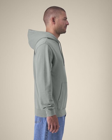 Archer Vintage - Der Garment-Dyed Unisex-Hoodie aus French Terry - G. Dyed Misty Grey - M bedrucken, Art.-Nr. STSU040C1571M