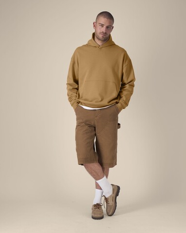 Chaser - Der Relaxed Unisex-Hoodie - Grounded Beige - XXS bedrucken, Art.-Nr. STSU077C1522S