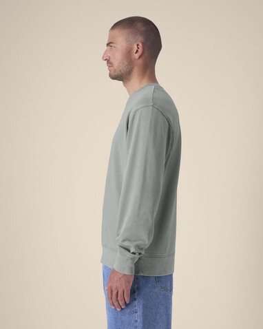 Matcher Vintage - Das Garment-Dyed Rundhals-Unisex-Sweatshirt aus French Terry - G. Dyed Misty Grey - S bedrucken, Art.-Nr. STSU085C1571S