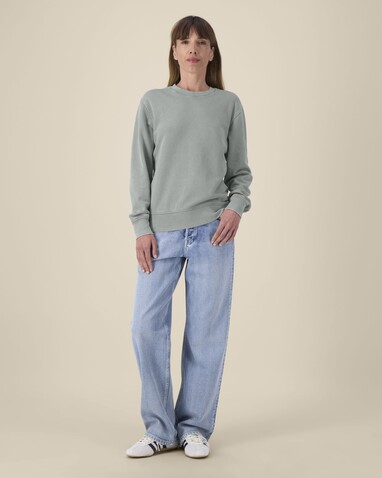Matcher Vintage - Das Garment-Dyed Rundhals-Unisex-Sweatshirt aus French Terry - G. Dyed Misty Grey - XXS bedrucken, Art.-Nr. STSU085C1572S