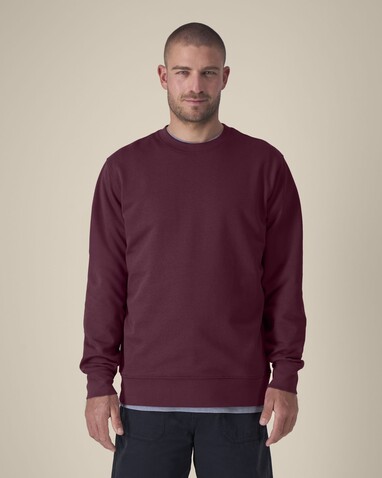 Changer 2.0 - Das Iconic Rundhals-Unisex-Sweatshirt - Deep Plum - L bedrucken, Art.-Nr. STSU178C1511L