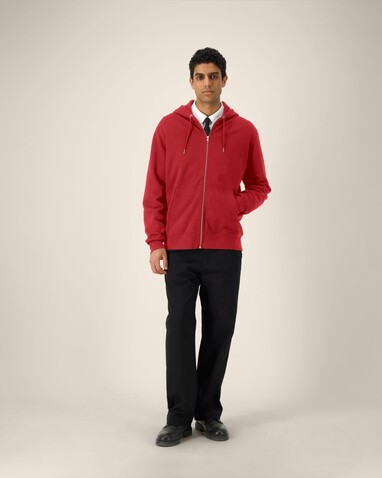 Cultivator 2.0 - Der Iconic Unisex-Zip-Hoodie - Red - XL bedrucken, Art.-Nr. STSU179C0041X