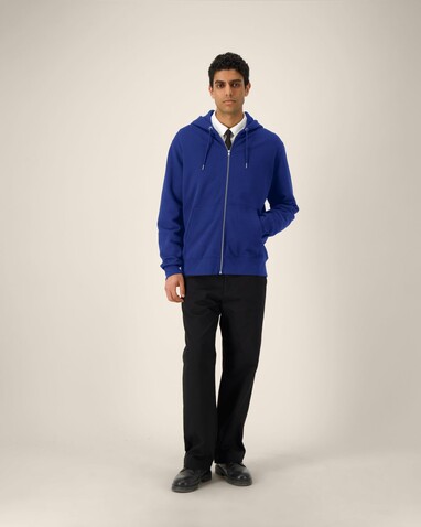 Cultivator 2.0 - Der Iconic Unisex-Zip-Hoodie - Worker Blue - 5XL bedrucken, Art.-Nr. STSU179C0885X