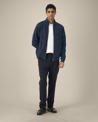 Trailer 2.0 - Das Unisex-Sweatshirt mit Reißverschluss und Stehkragen - French Navy - XXS bedrucken, Art.-Nr. STSU253C7272S