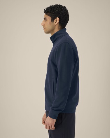 Trailer 2.0 - Das Unisex-Sweatshirt mit Reißverschluss und Stehkragen - French Navy - XXL bedrucken, Art.-Nr. STSU253C7272X