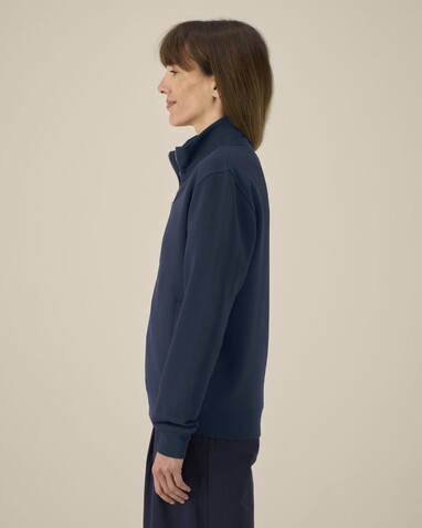Trailer 2.0 - Das Unisex-Sweatshirt mit Reißverschluss und Stehkragen - French Navy - 3XL bedrucken, Art.-Nr. STSU253C7273X